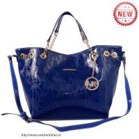 michael kors signature logo groot blauw bakken Goede Verkoop 4l9gj182